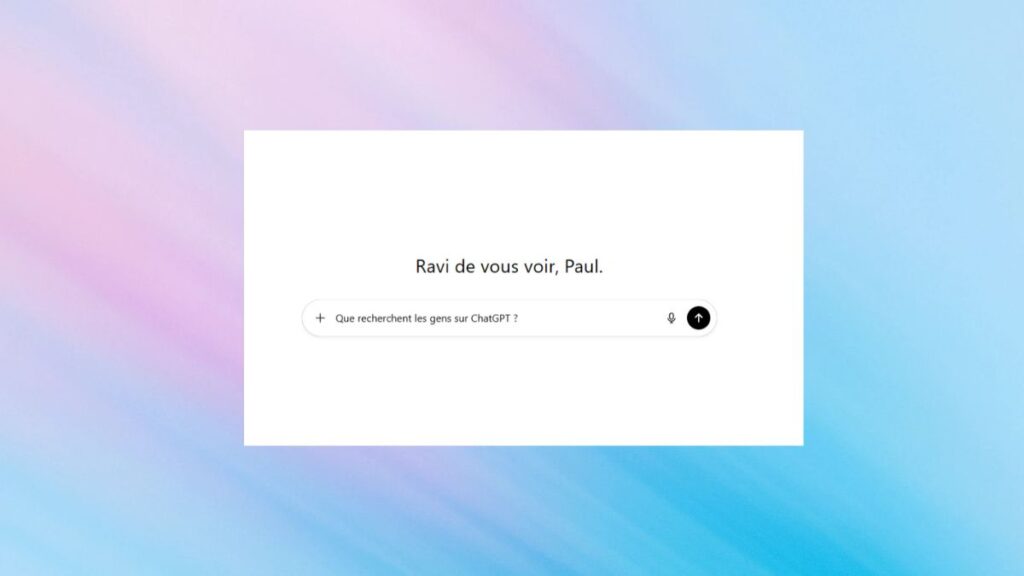 Fenêtre de chat de ChatGPT pour illustrer un article qui explique comment apparaître dans les résultats LLM